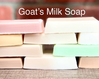 Handmade USA Goat Milk Soap/Gift for Him & Her/Natural Hand poured Goat milk soap/natural scents/mom grandma gift/nurse gift/teacher gift