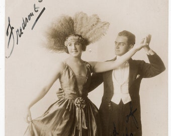 Original Photo 'Vaudeville Dancers' Alec Fredson & Rejan, Variety Act, 1920's Performers, Dancers, Dance Postcard, Vintage Photo, Rppc
