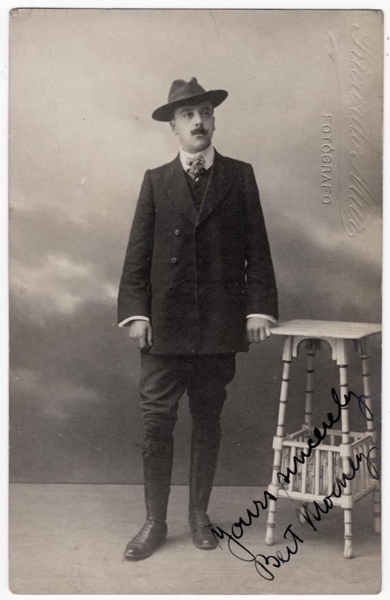 Edwardian Photo 'Bert' Smart Chap, Gentleman, Dapper Man, 1900's Men's  Fashion, Vintage Men's Wear, 1908Rppc