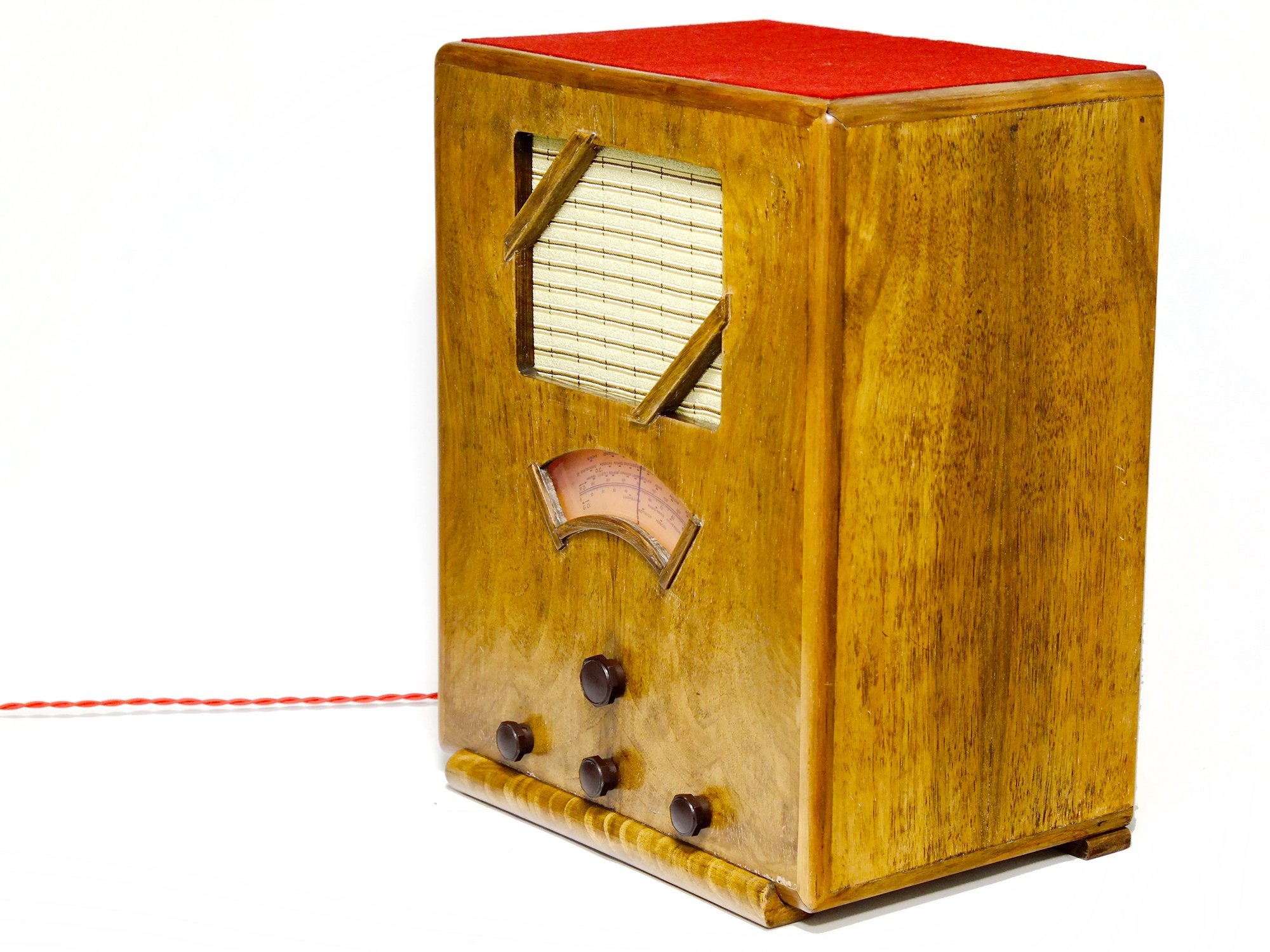 Vintage Tube Amplifier Receiver Houten Kast 1930s Tube Radio Etsy