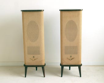 希少なペア Grundig Hifi Lautsprecher-Box 203 スピーカードイツ