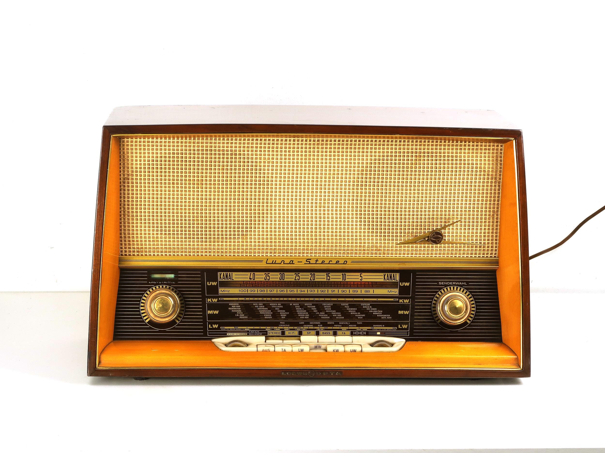 Loewe-opta Luna Stereo Type 5741W Vintage Tube Radio (for Parts