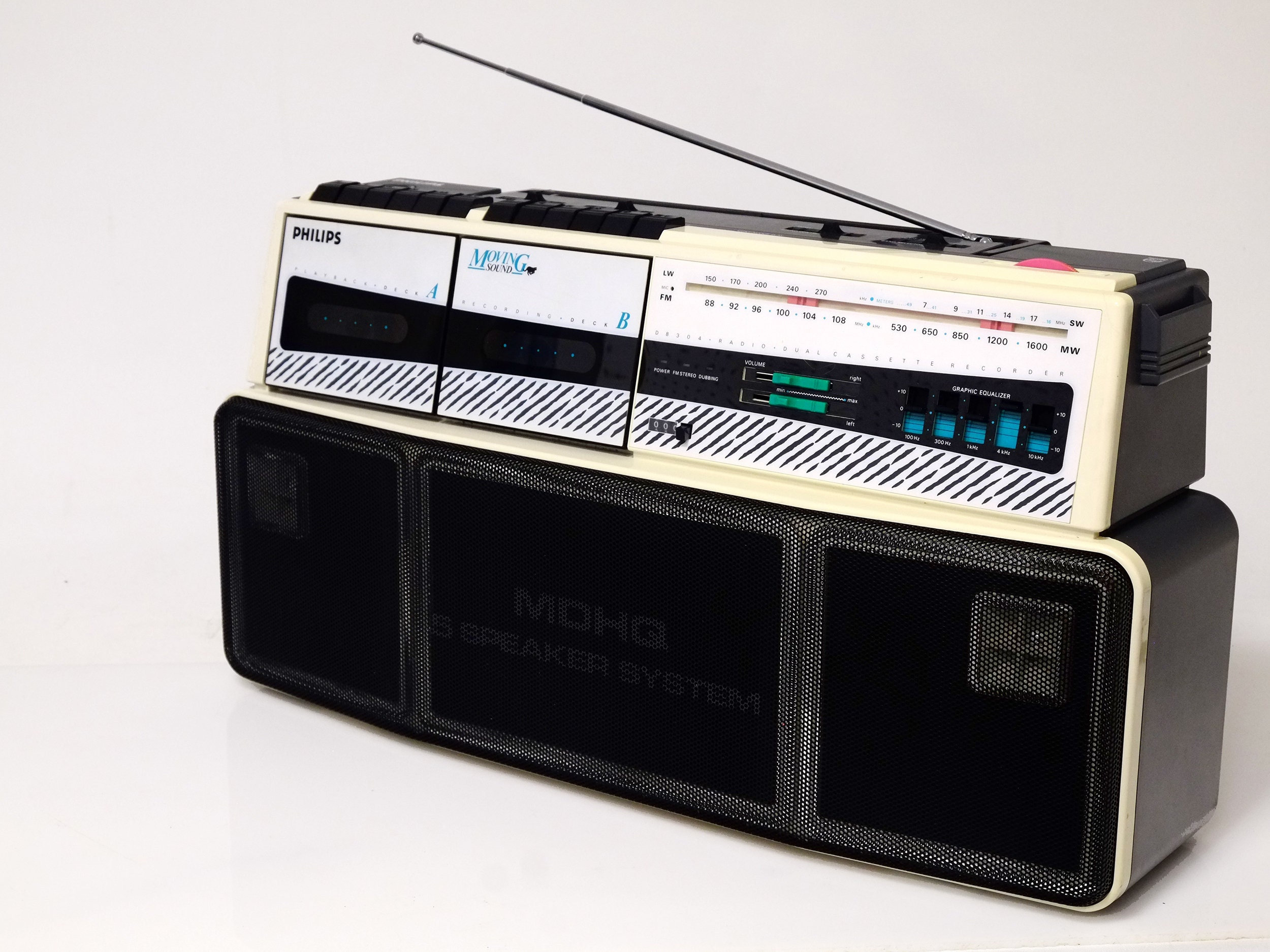 favoriete Bijdrage afstand Vintage Philips Moving Sound D8304 Retro Radio Cassette - Etsy