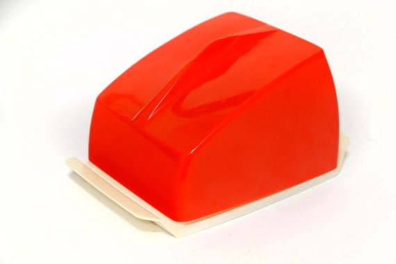 Vintage 50s Plastic Cheese Dome By S O Design Dutch In Red And Etsy