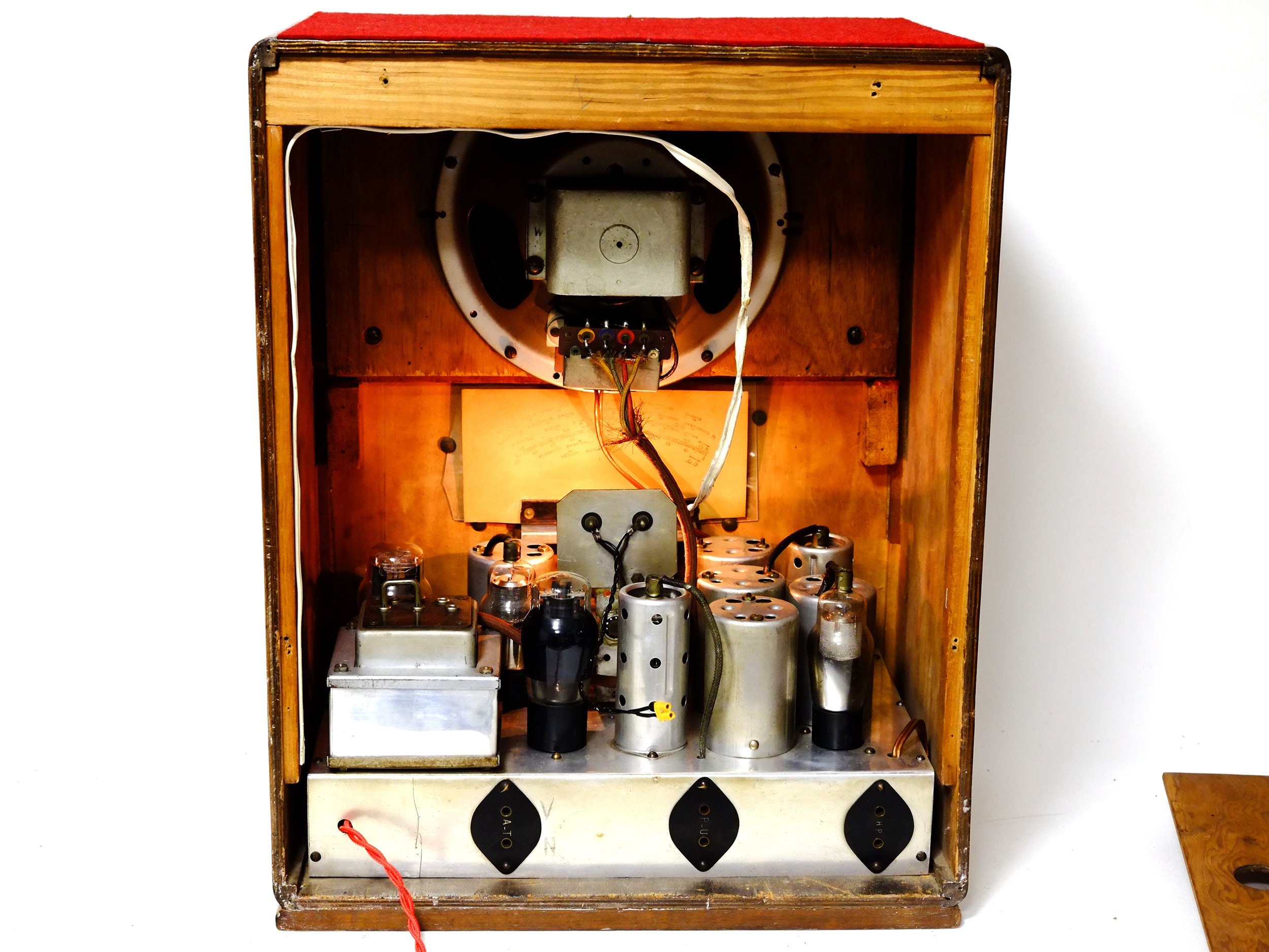 Vintage Tube Amplifier Receiver Houten Kast 1930s Tube Radio Etsy