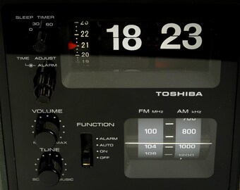 【通電確認済】TOSHIBA パタパタ時計　ラジオ　RC-693F ジャンク 通電確認済】TOSHIBA パタパタ時計 ラジオ RC-693F ジャンク