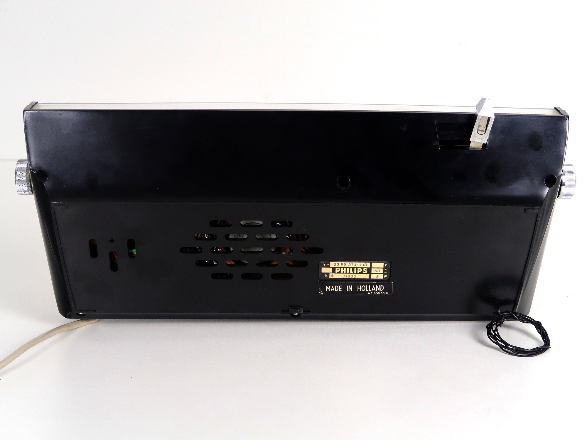 Vintage Rare Space Age Atomic Philips Musi-clock-radio