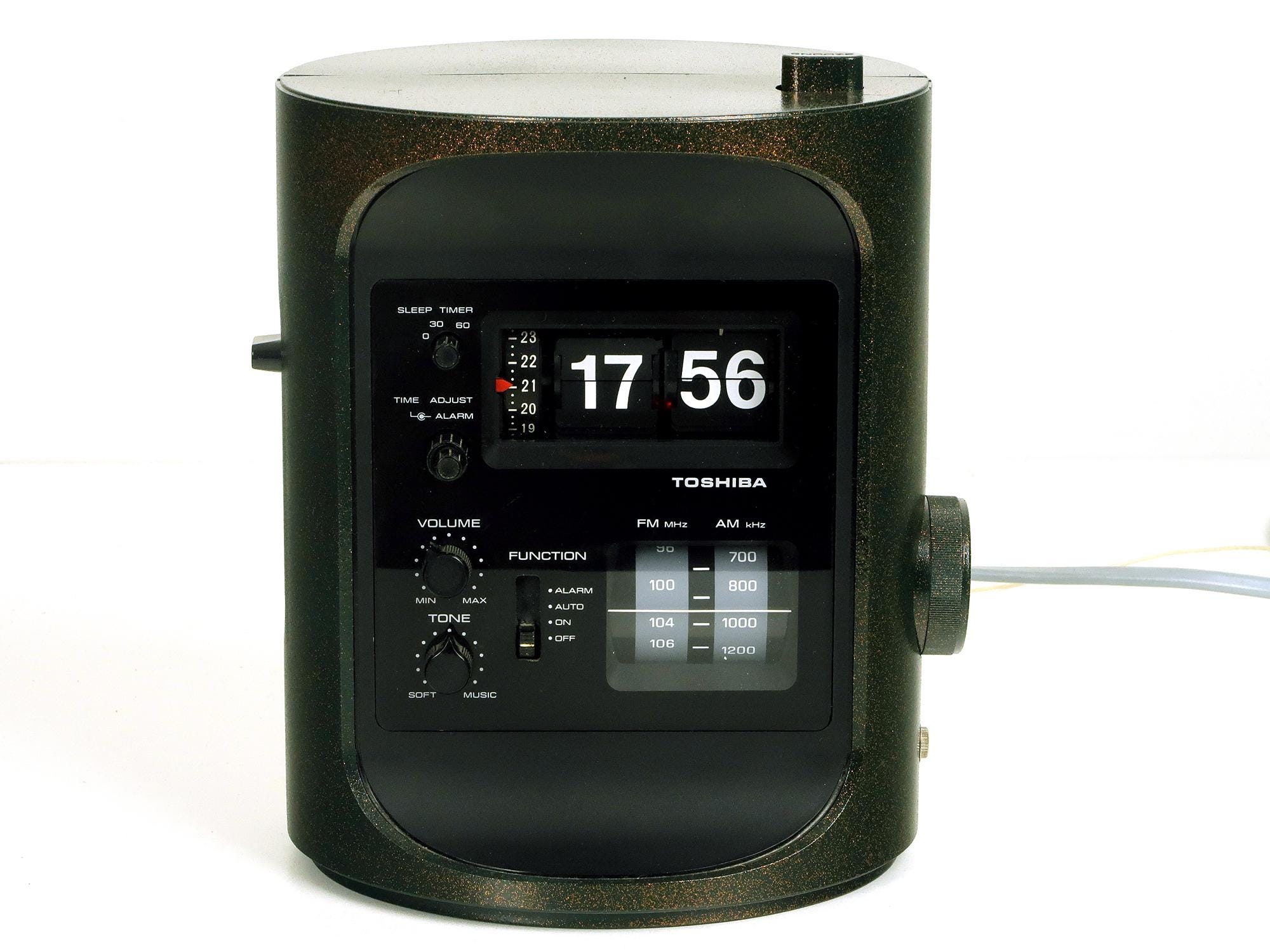 Vintage Toshiba RC-693F Flip Clock - Table Alarm Clock