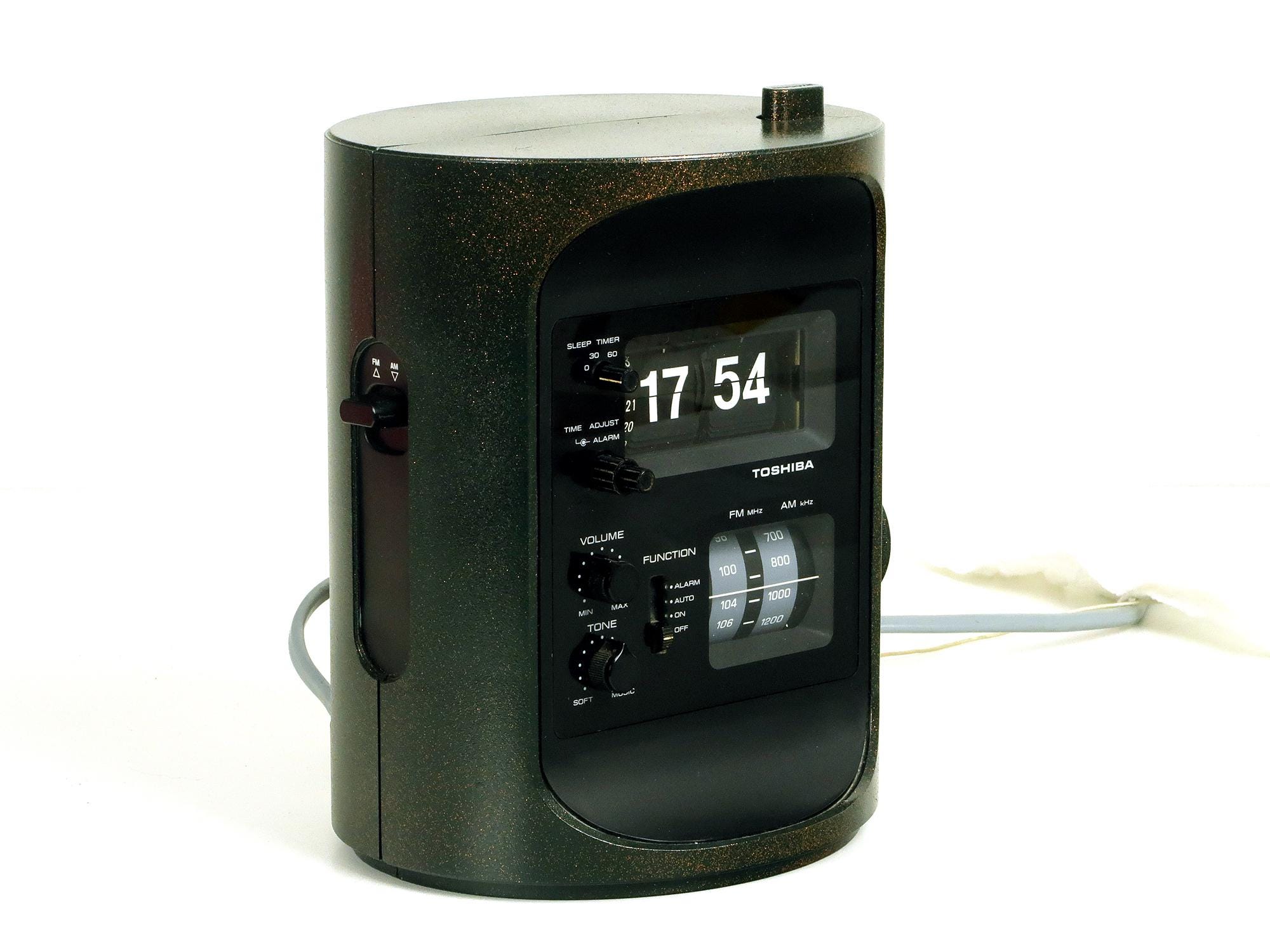 Vintage Toshiba RC-693F Flip Clock - Table Alarm Clock - 1970s - Etsy