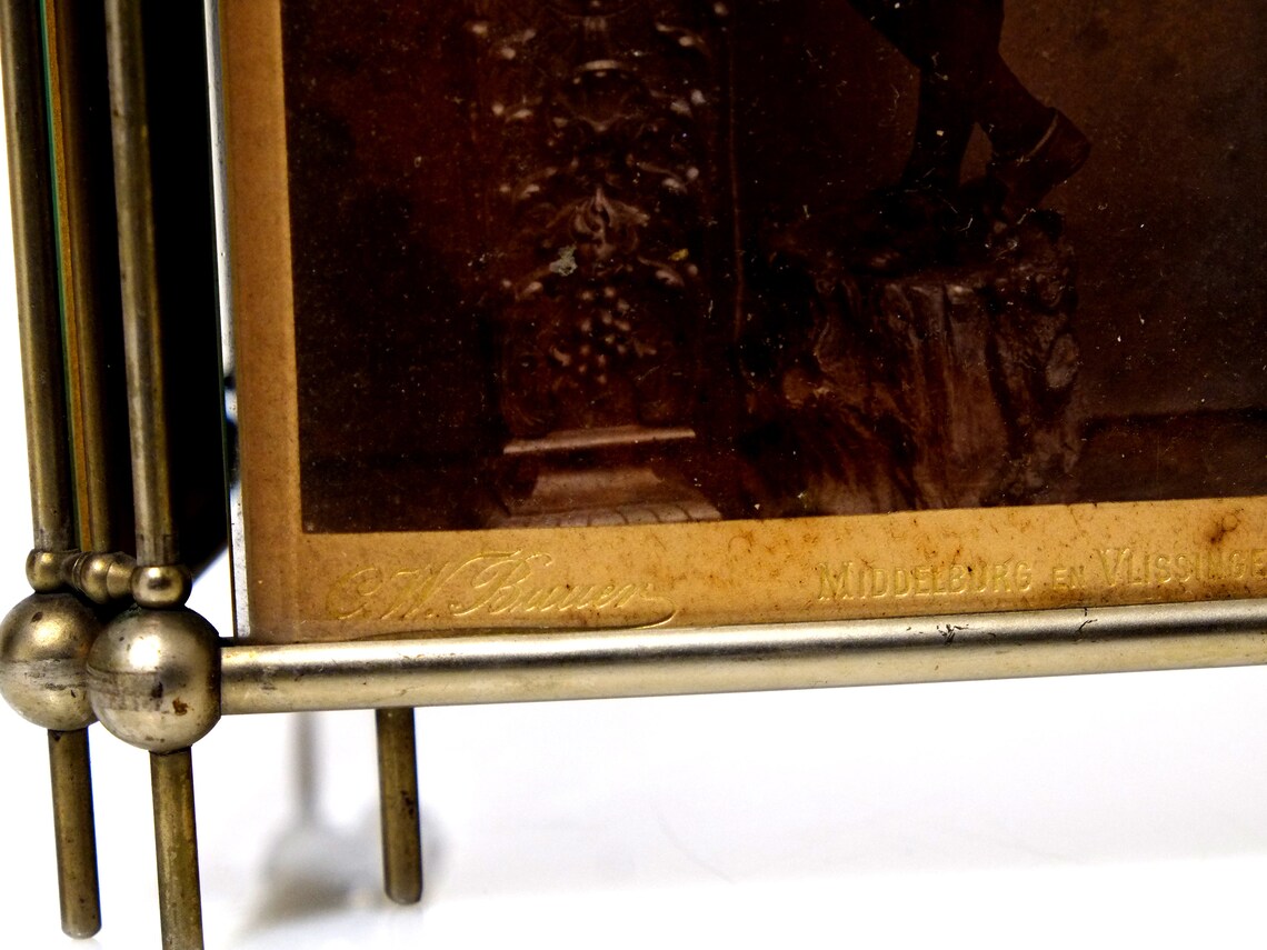 Vintage Hinged Triple Picture Frame Art Deco Modernisme Design Etsy