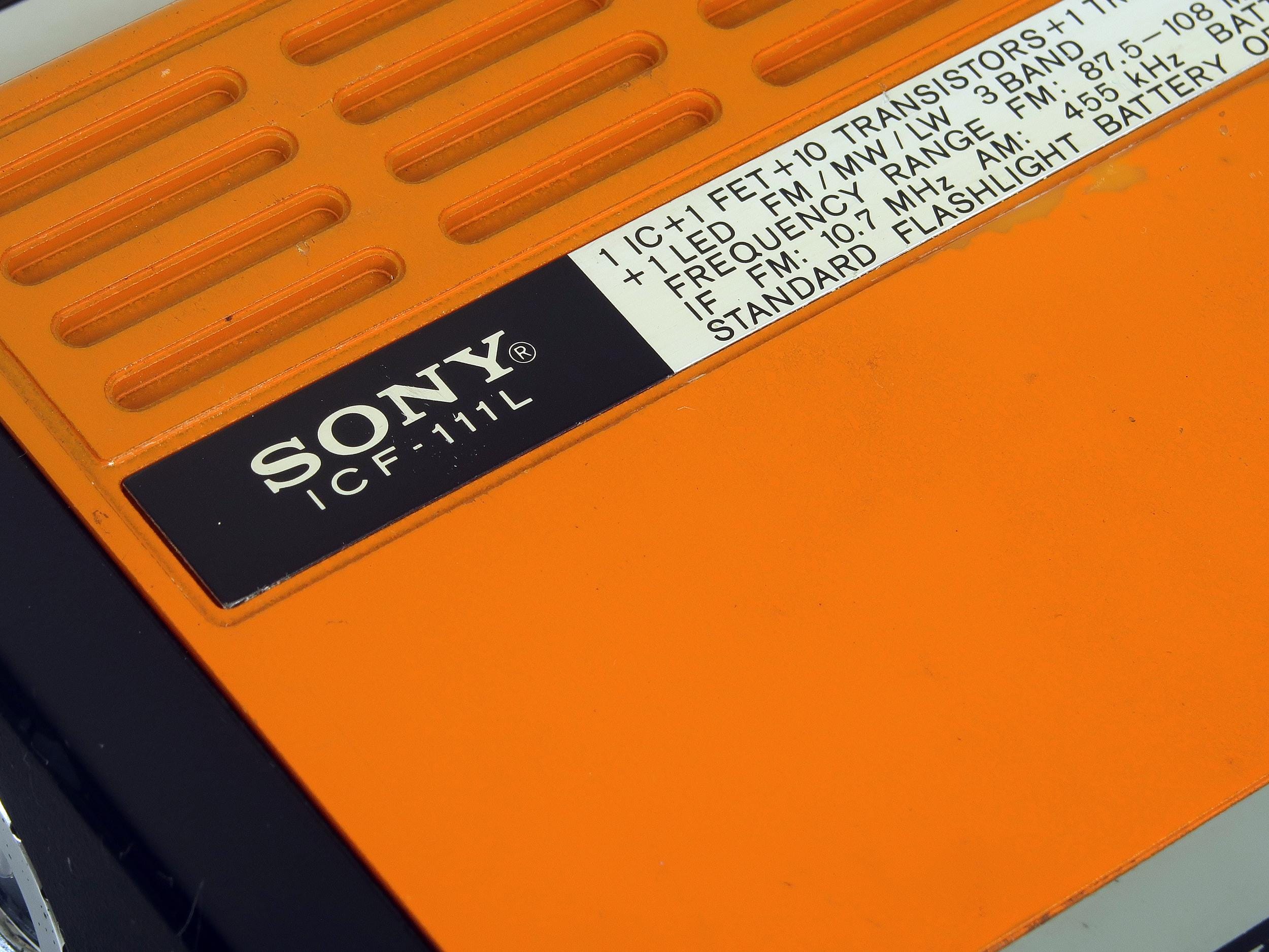 Vintage Sony Sports 11 All Weather Radio CF-111B Sportsradio - Etsy