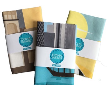 Doha | Qatar | Souq Waqif | 100% Cotton Tea Towel | Souvenir Homeware Gift