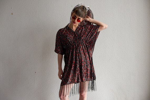 70s fringe dress