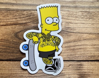 Supreme x Bart Simpson x Kanye The Simpsons Laptop Phone Bottle Sticker Box Logo Supreme x Bart Simpson x Kanye The Simpsons Laptop Phone Bottle Sticker Box Logo