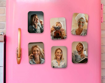 Sweet Customisable Women Photo Magnet - High-Quality Wooden Photo Magnet | Perfect Gift Idea For Mother, Girlfriend, Sister, & Best Friend