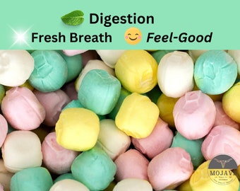 Melt In Your Mouth Mini Pastel Mints | Pillow Soft Mints | Adorable After Dinner Mints | Baby Shower, Wedding, Easter Candy