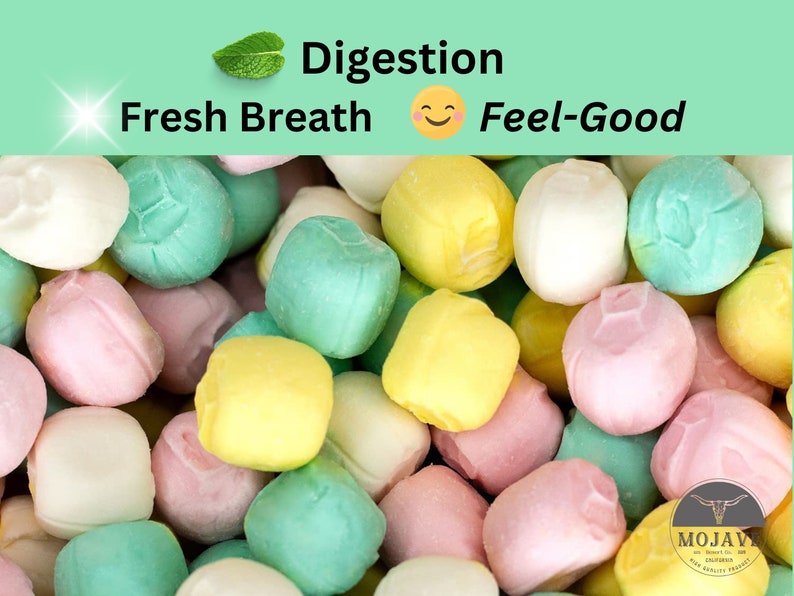 Melt In Your Mouth Mini Pastel Mints Pillow Soft Mints Adorable After Dinner Mints Baby Shower, Wedding, Easter Candy image 1