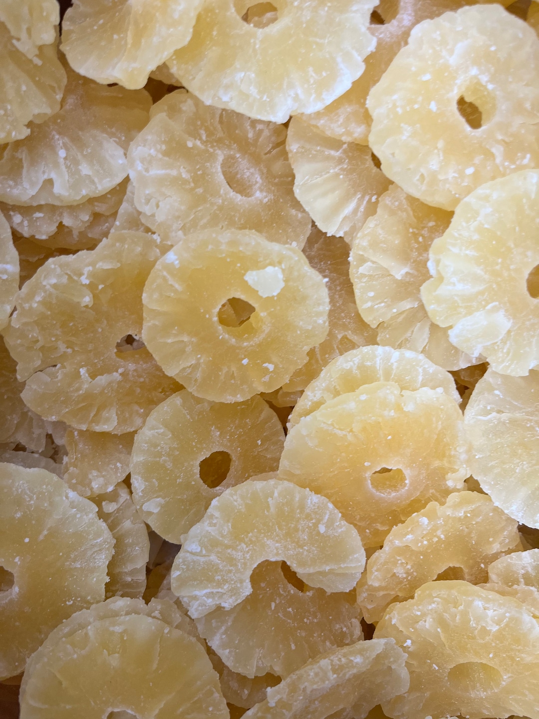 Dried Candied Pineapple Rings REAL Fruit Pineapple Candy Etsy