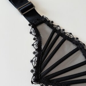 Mesh corset belt, Black lace waist underbust corset, Gothic cross bridal corset top, Renaissance wedding corset, Witchy accessories gift