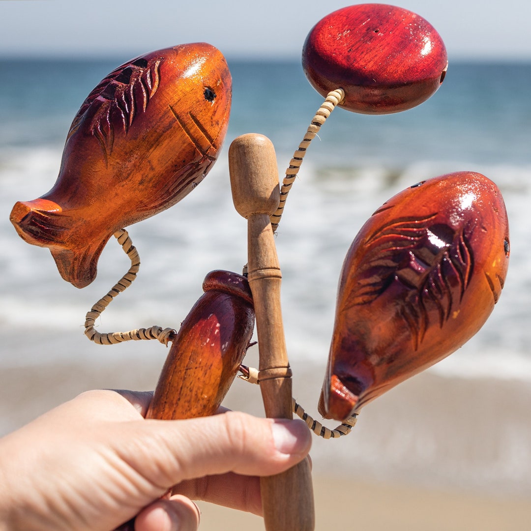 Fish 3-Tone Block Guiro Musical Hand Percussion Instrument - Etsy Portugal