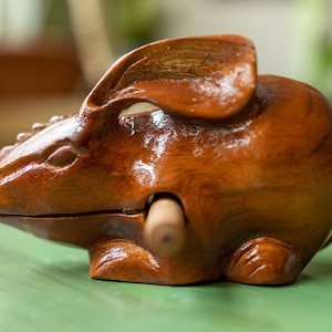 Wood Rabbit Guiro Musical Percussion Instrument