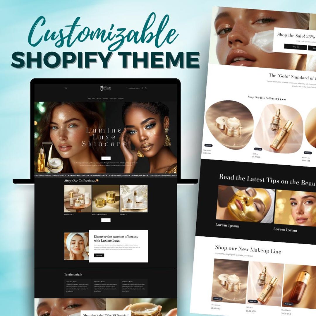 Shopify Theme for Salons & Spas | Sleek Website Template to Attract ...