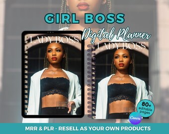 Black Woman Printable Planner Goal Getters Female Empowerment Instant Download
