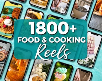 Food & Cooking Videos Bundle Baking Recipe Reels For Instagram Growth