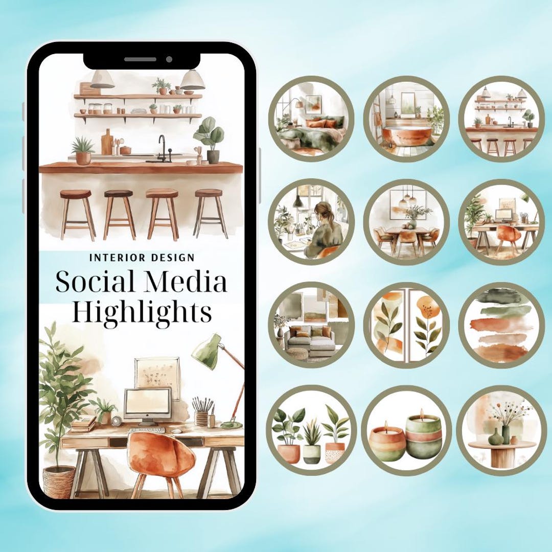Instagram Highlight Covers for Interior Designers – Boho Aesthetic ...