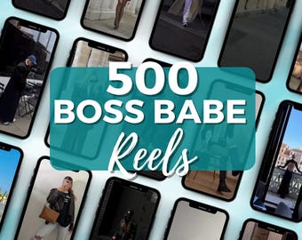 Stylish Faceless Reels Social Media Digital Creator Content Instant Download
