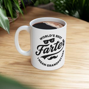 Funny Grandpa Mug – Coffee & Tea for Grandfather, Father’s Day or Birthday Gift for Him, Granddad Present, Ceramic 11oz/15oz, Microwave-Safe