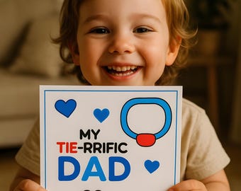 Father&#39;s Day Handprint Footprint Art: Keepsake Gift (Digital Download)