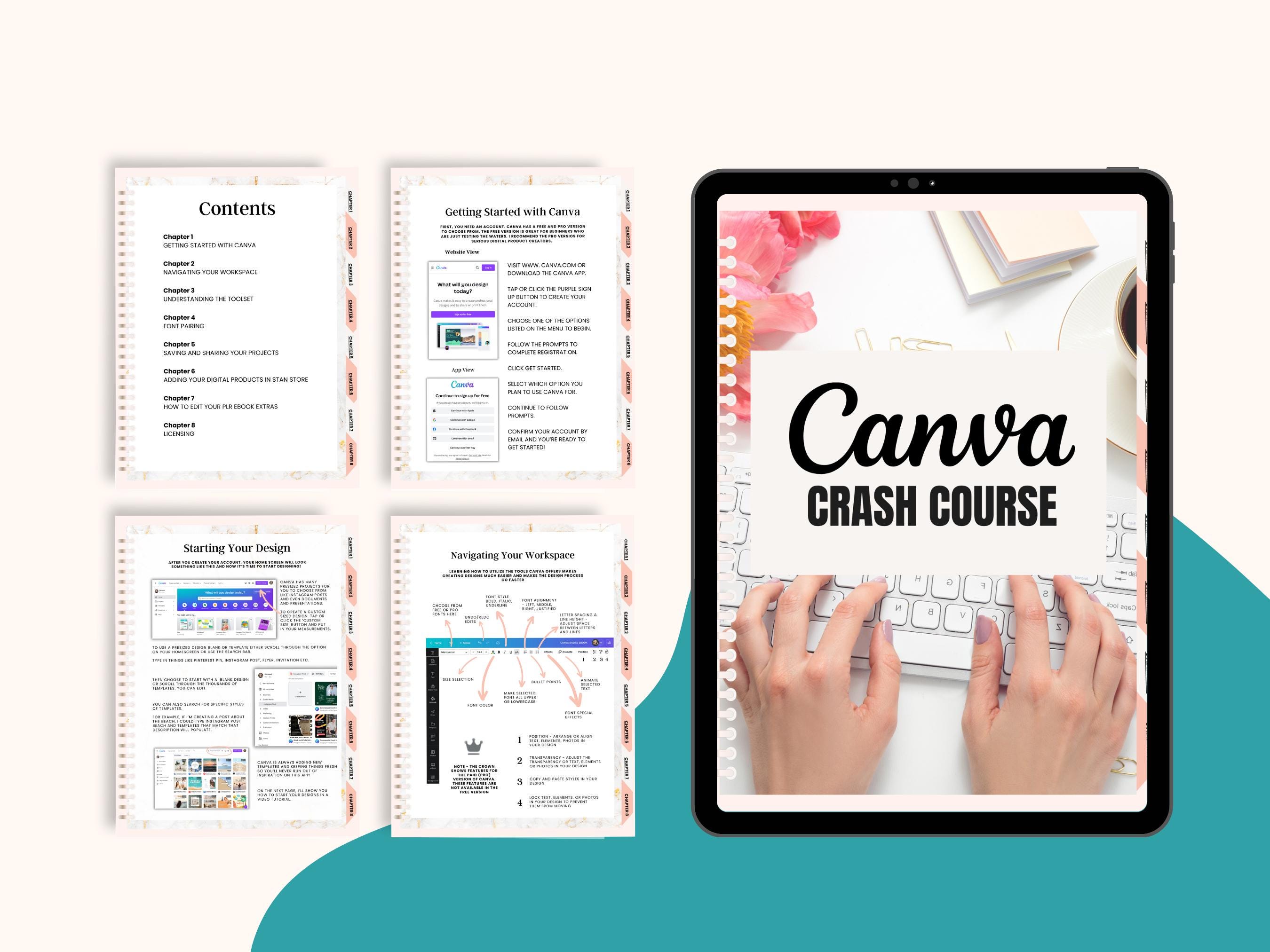 How to Learn Canva Beginner Course Design Guide for Digital Designs ...