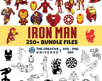 Iron - man svg bundle, Cricut, Silhouette, png, dxf