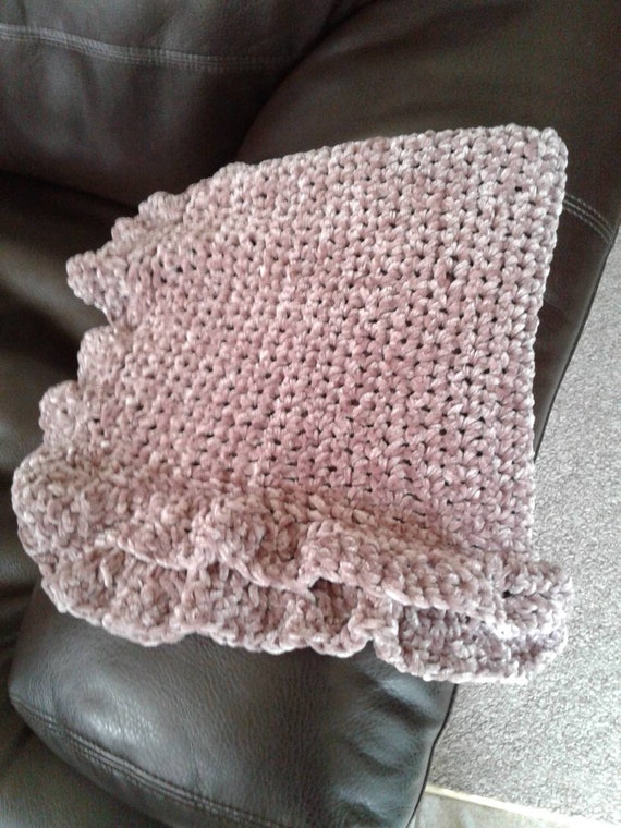 mauve baby blanket