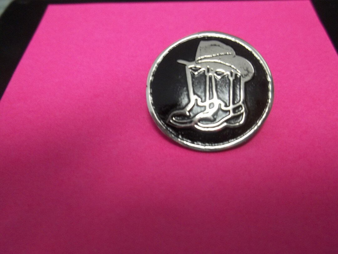 10 WESTERN RODEO THEME Hat Pins, Saddle, Horse, Bronco, Silver With ...