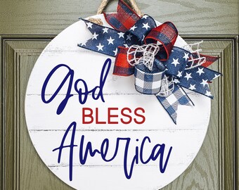 Patriotic Decor Door Decor Patriotic Sign Patriotic Wooden Gift Tags Door Tags Americana July 4th Gift Fireworks Fourth of July
