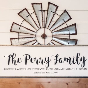 Family Name Sign, Last Name Sign, Family Established Wood Sign, Wedding ...