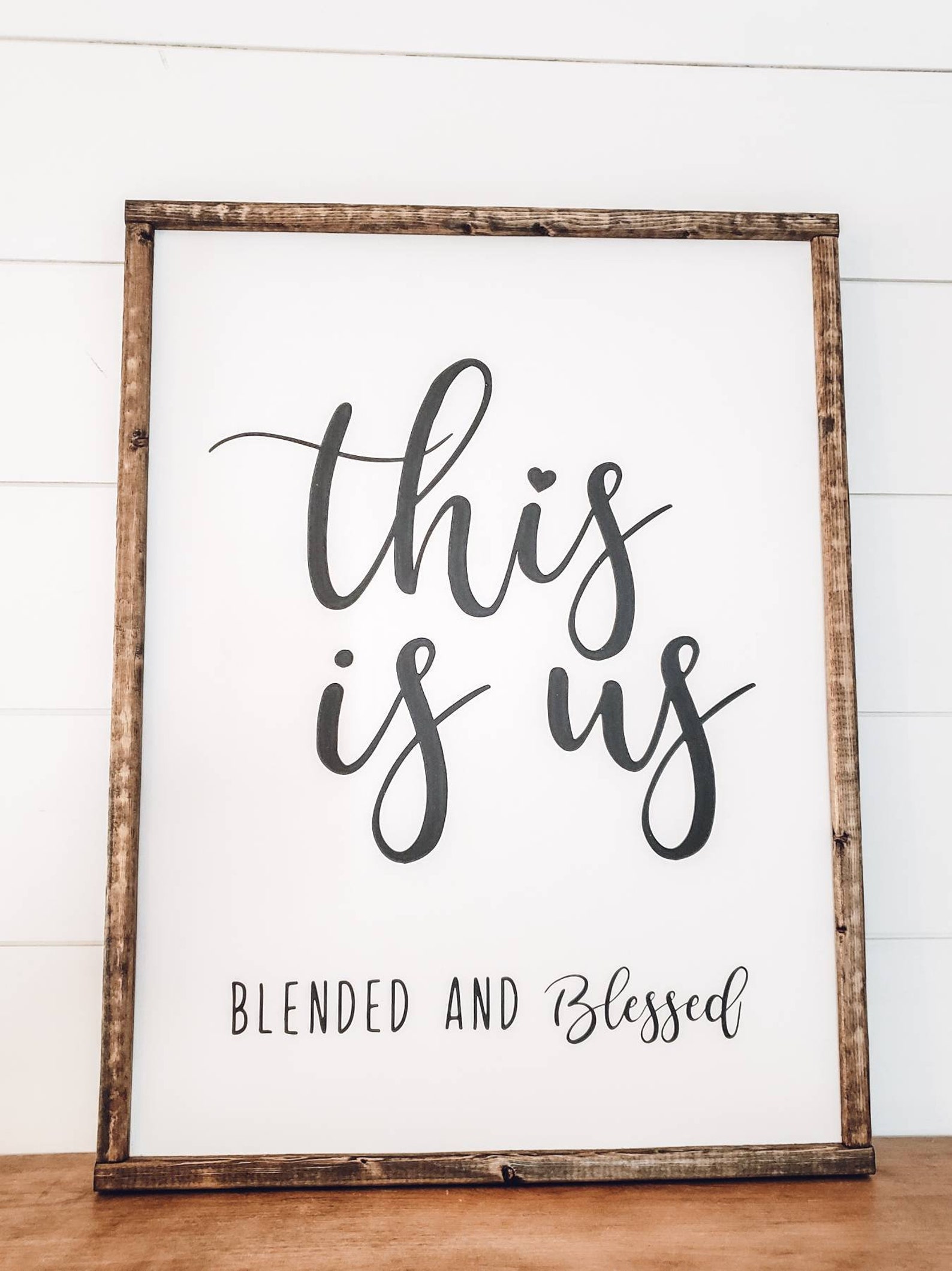 This is Us Sign Blended and Blessed Sign Blended Family Etsy