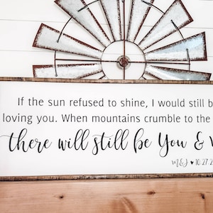 Led Zeppelin Sign, Thank You Led Zeppelin, Lyrics, Personalized Wood Sign, If the Sun Refused to Shine, Music Room Sign, Gift for Him,Custom
