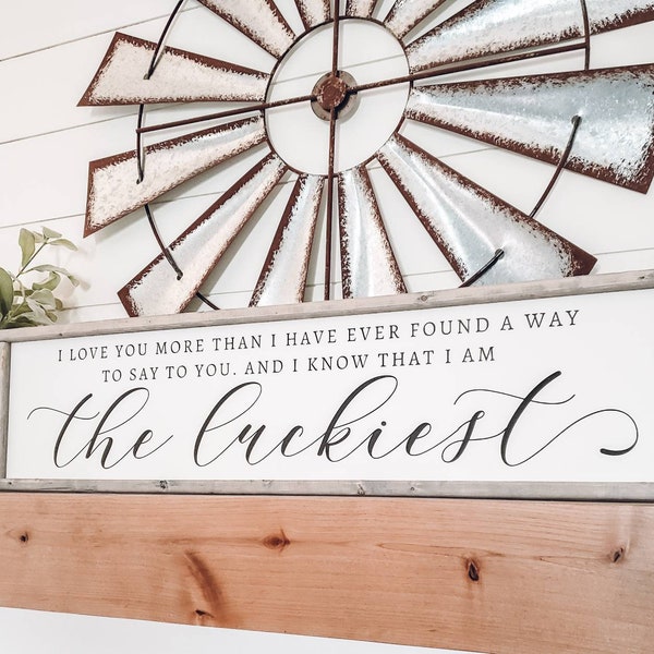 The Luckiest Lyrics - Etsy
