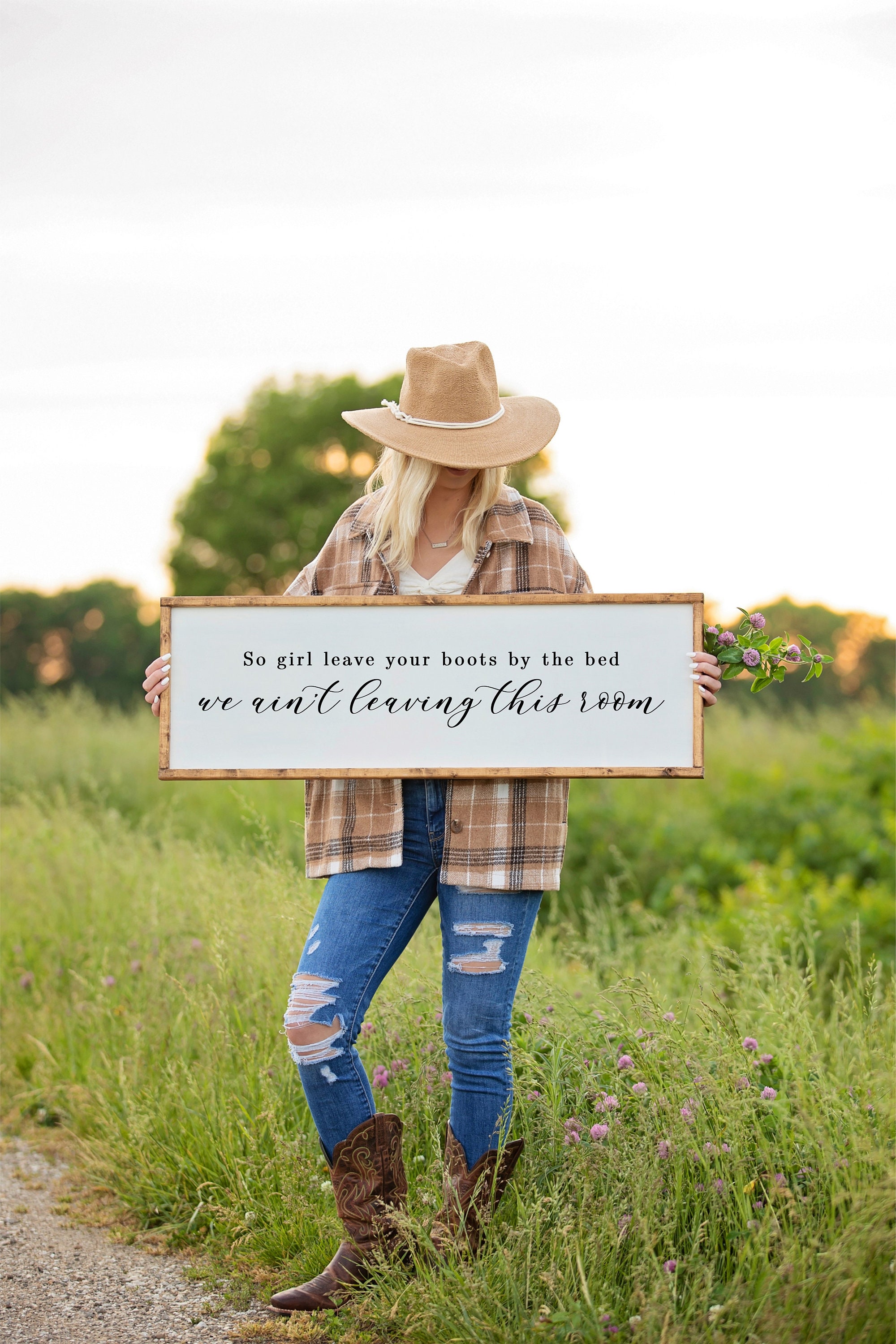 So girl leave your boots by on sale the bed