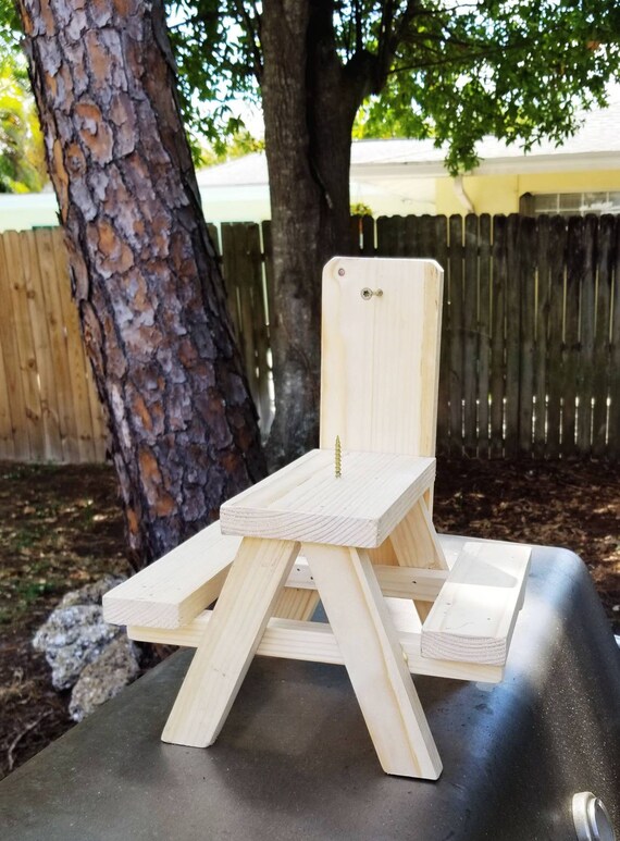Table De Pique-nique Sans Déchets, Grande Mangeoire à Poulet En Bois Faite à La Main