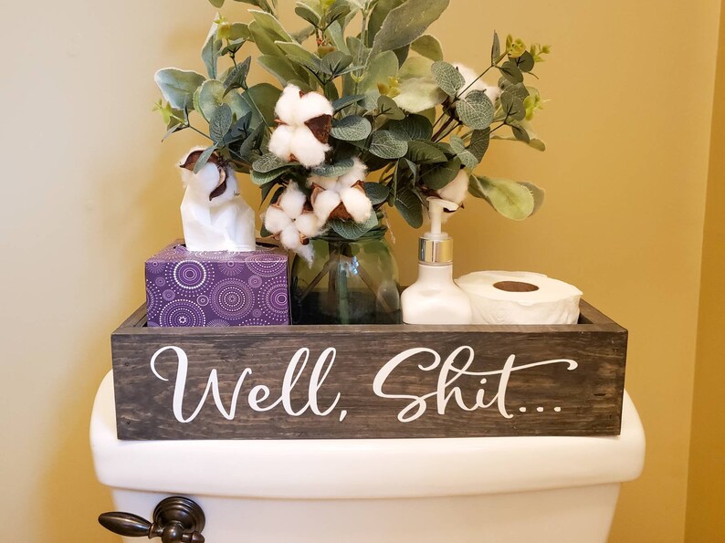 Bathroom Toilet Storage Box Bathroom Caddy Toilet Paper Etsy