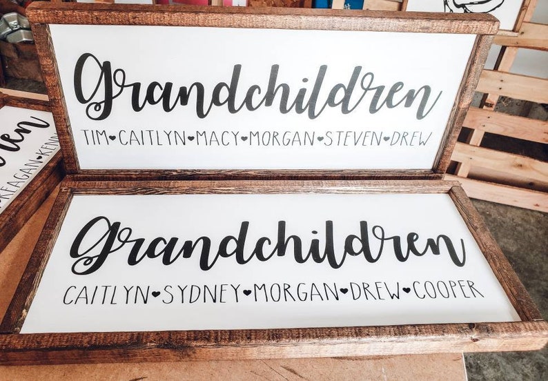 Download Grandchildren Names Sign Grandparents Sign Mothers Day ...