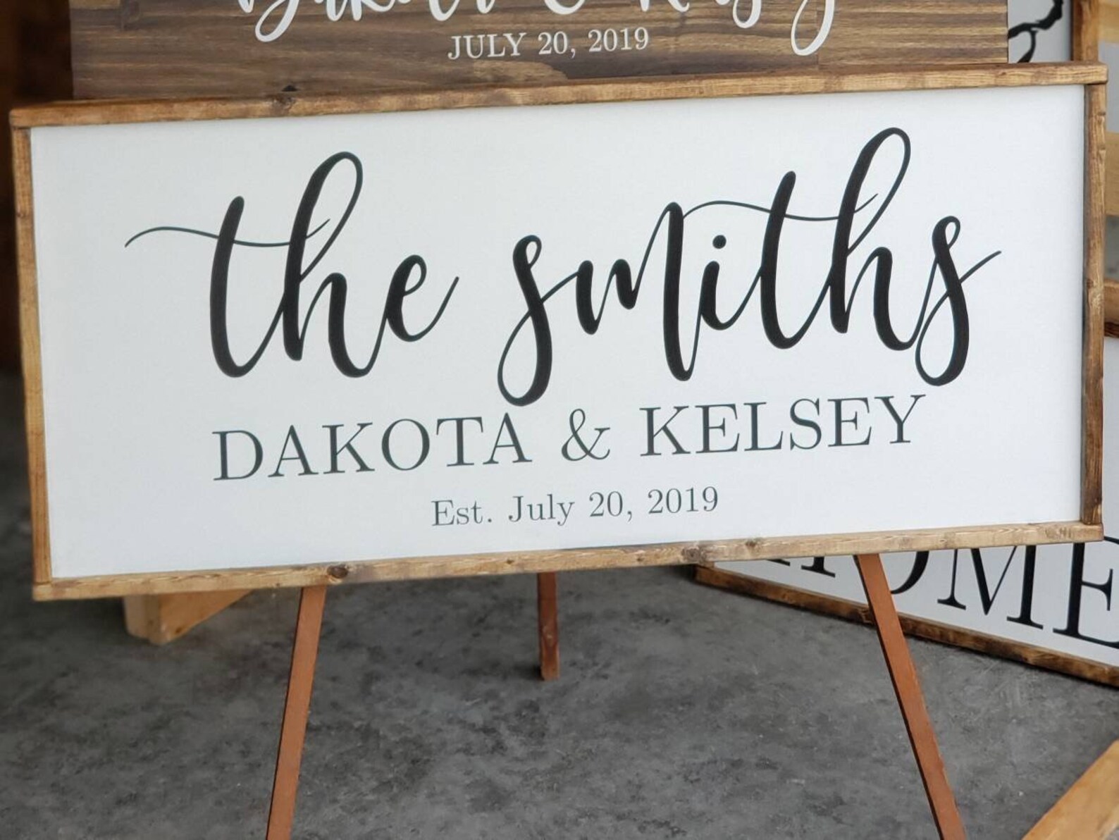 Family Established Sign Last Name Wood Sign Family Name Wall | Etsy
