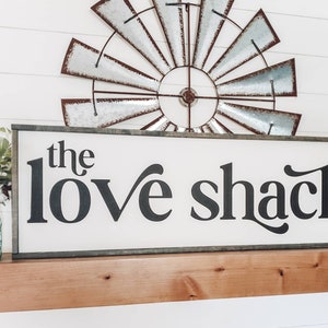 Bedroom Sign, Love Shack Sign, Sign for Above Bed, Master Bedroom Sign ...