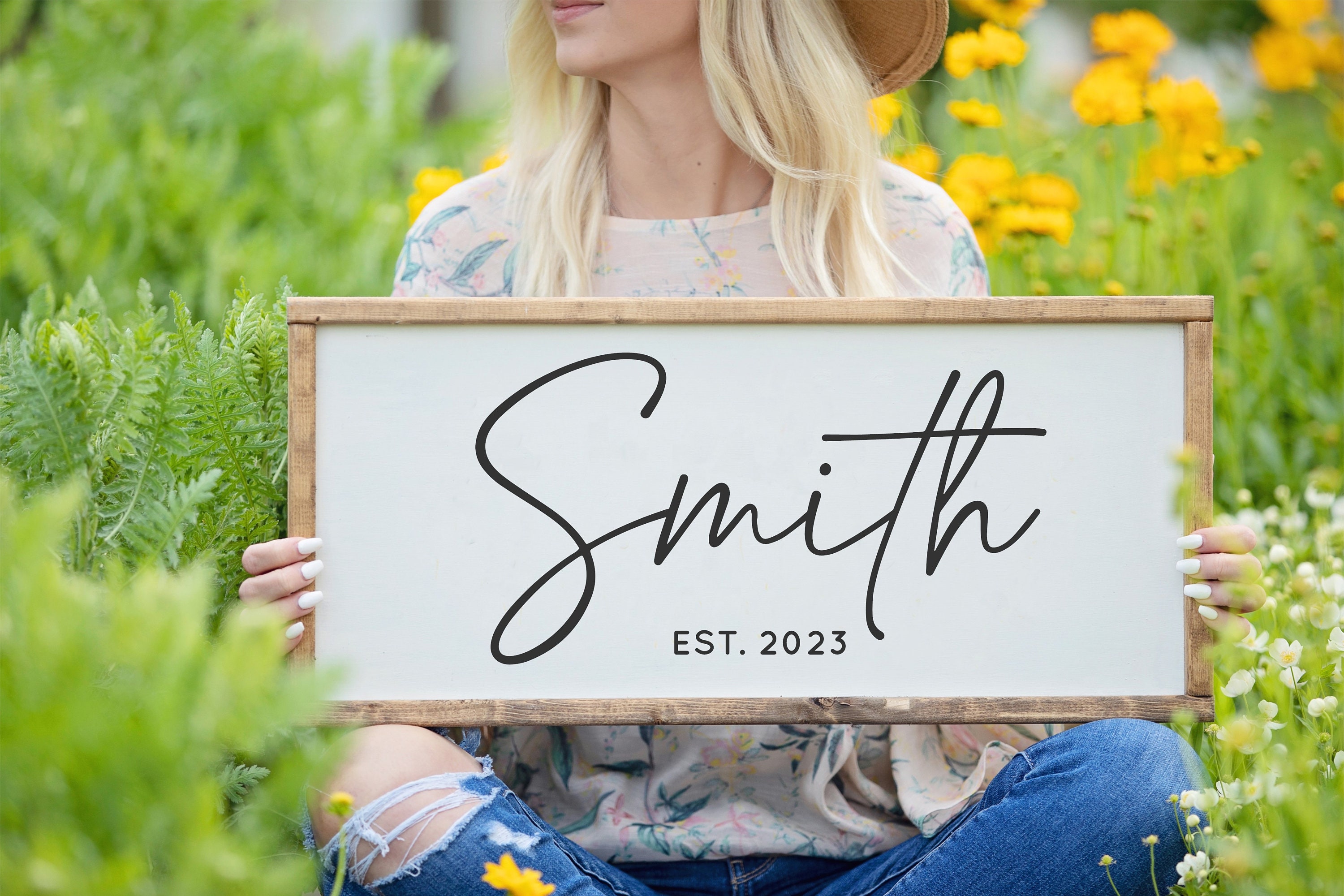 Last Name Sign, Family Name Sign, Personalized Family Name Wood Sign ...