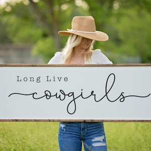 Long Live Cowgirls Wood Sign, Western Decor, Western Girls Nursery Decor, Western Wall Art, Boho Nursery Decor, Cowgirl Wall Art, Playroom