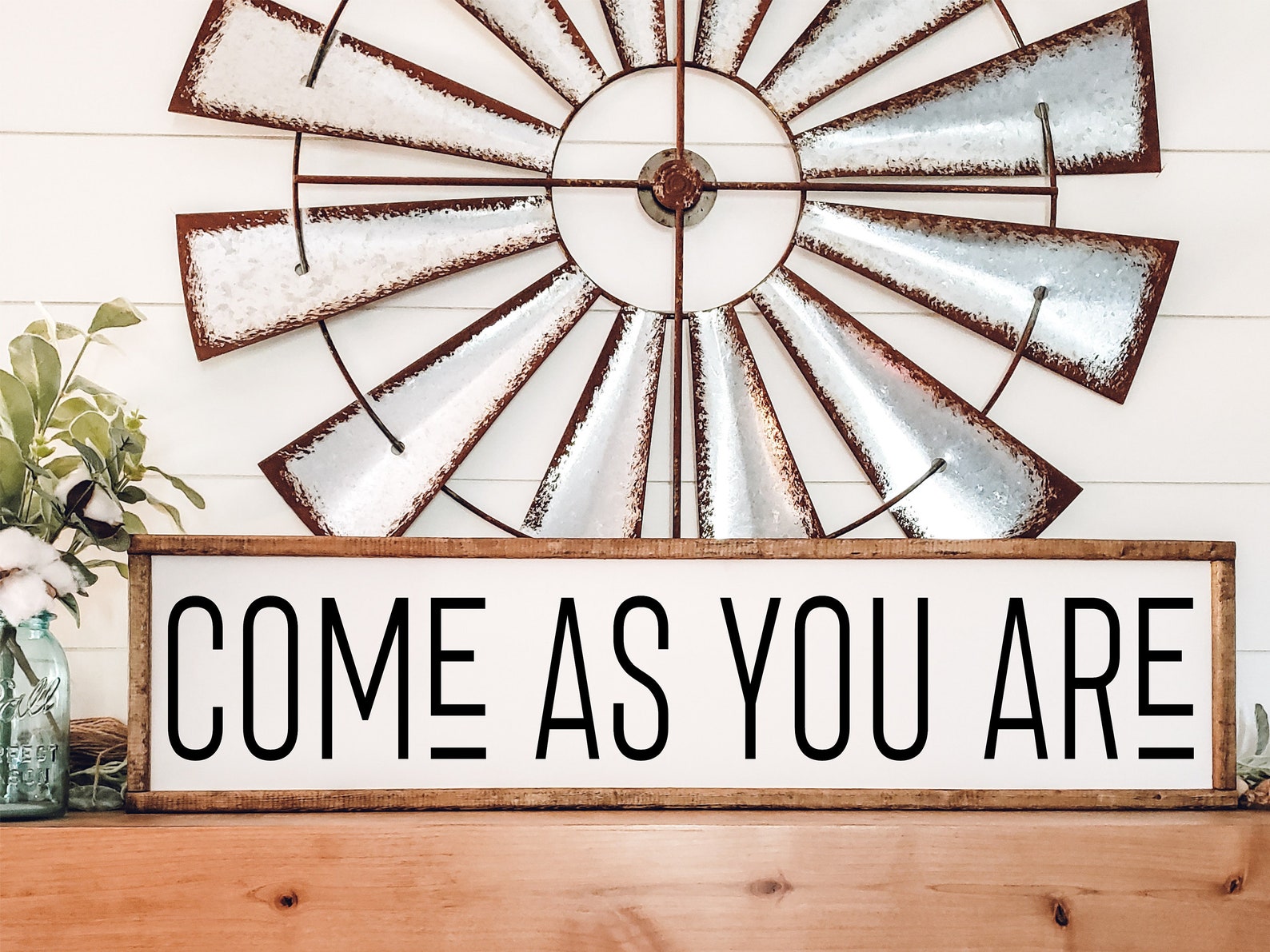 Come as You Are Wood Sign Framed Wooden Signs Inspiration Etsy